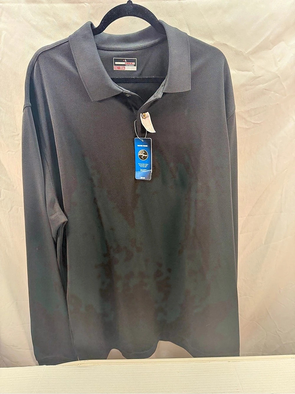Grand Slam Performance Polo Shirt Black XXLT NWT